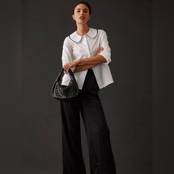 New With Tags* English Factory Collard Blouse by Anthropologie - Picture 2 of 10